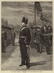 Le Prince Impérial à Woolwich, le Prince entraînant les Cadets